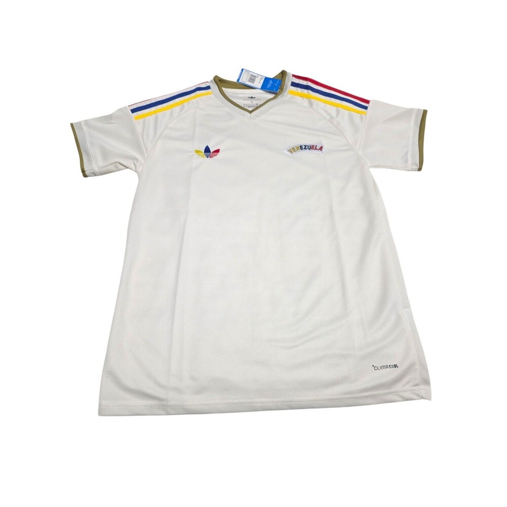 Adidas Authentic Venezuela National Team White 2026 Jersey JY5076 Men’s Sz: LG